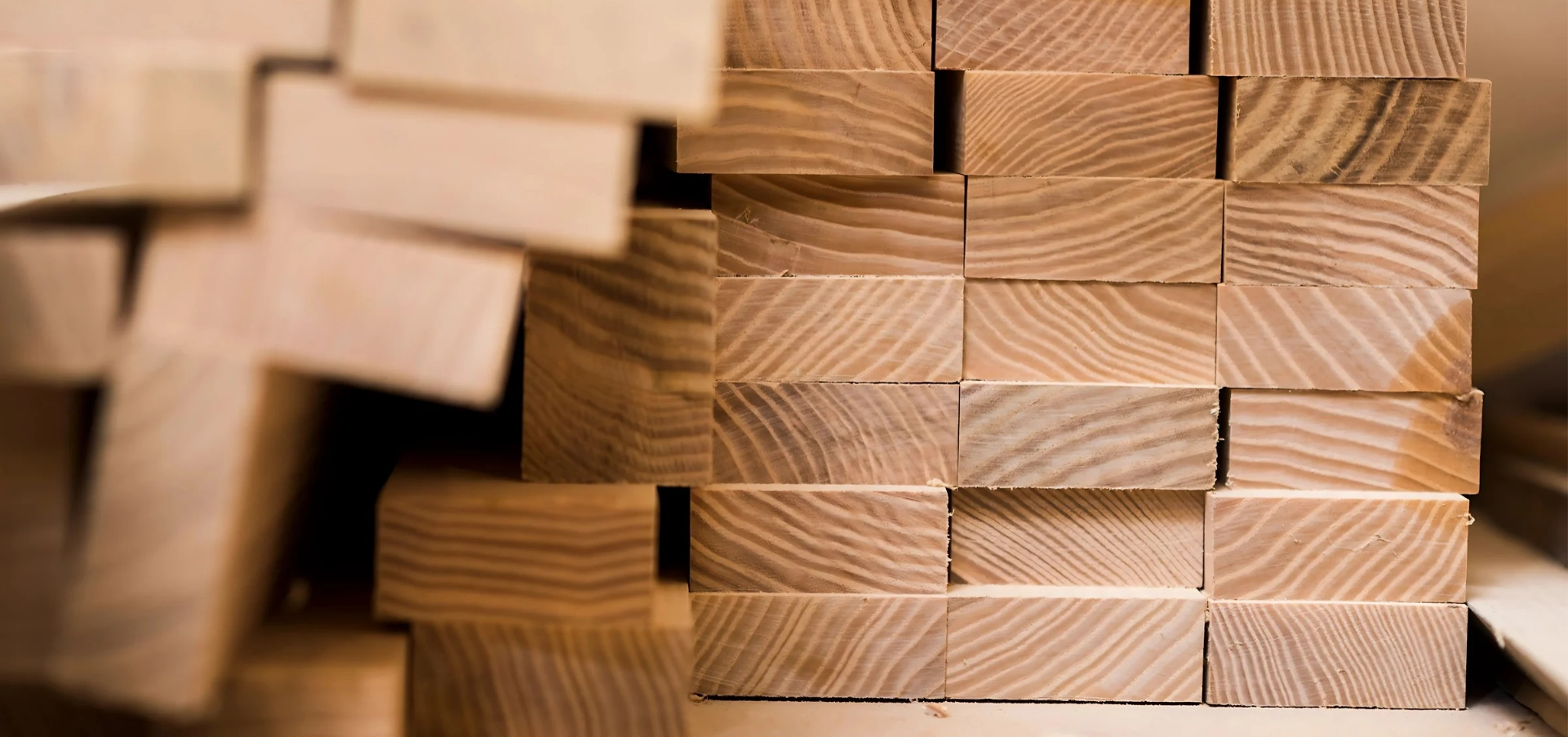 Close-up of plywood sheets with smooth surfaces and clean edges, highlighting their quality and layered construction.