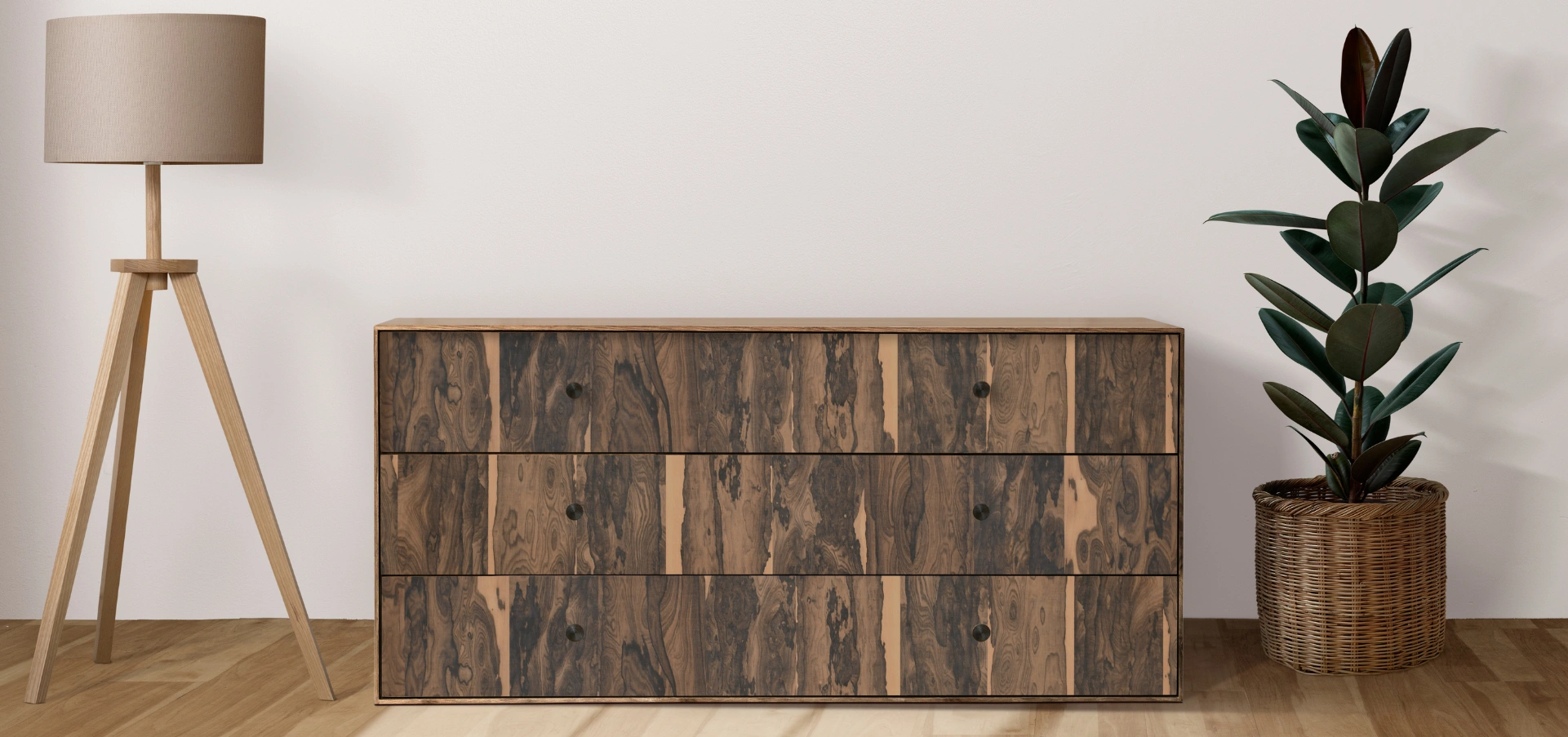 Natural Veneer showcasing a smooth, wood-inspired texture that adds warmth and elegance to interior spaces.