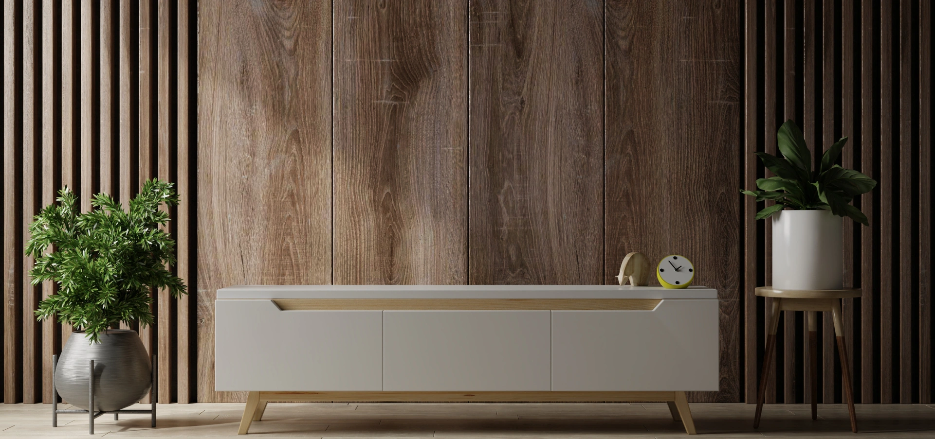 Natural Veneer with a rich, wood-like texture, offering a warm and sophisticated finish for interior surfaces.